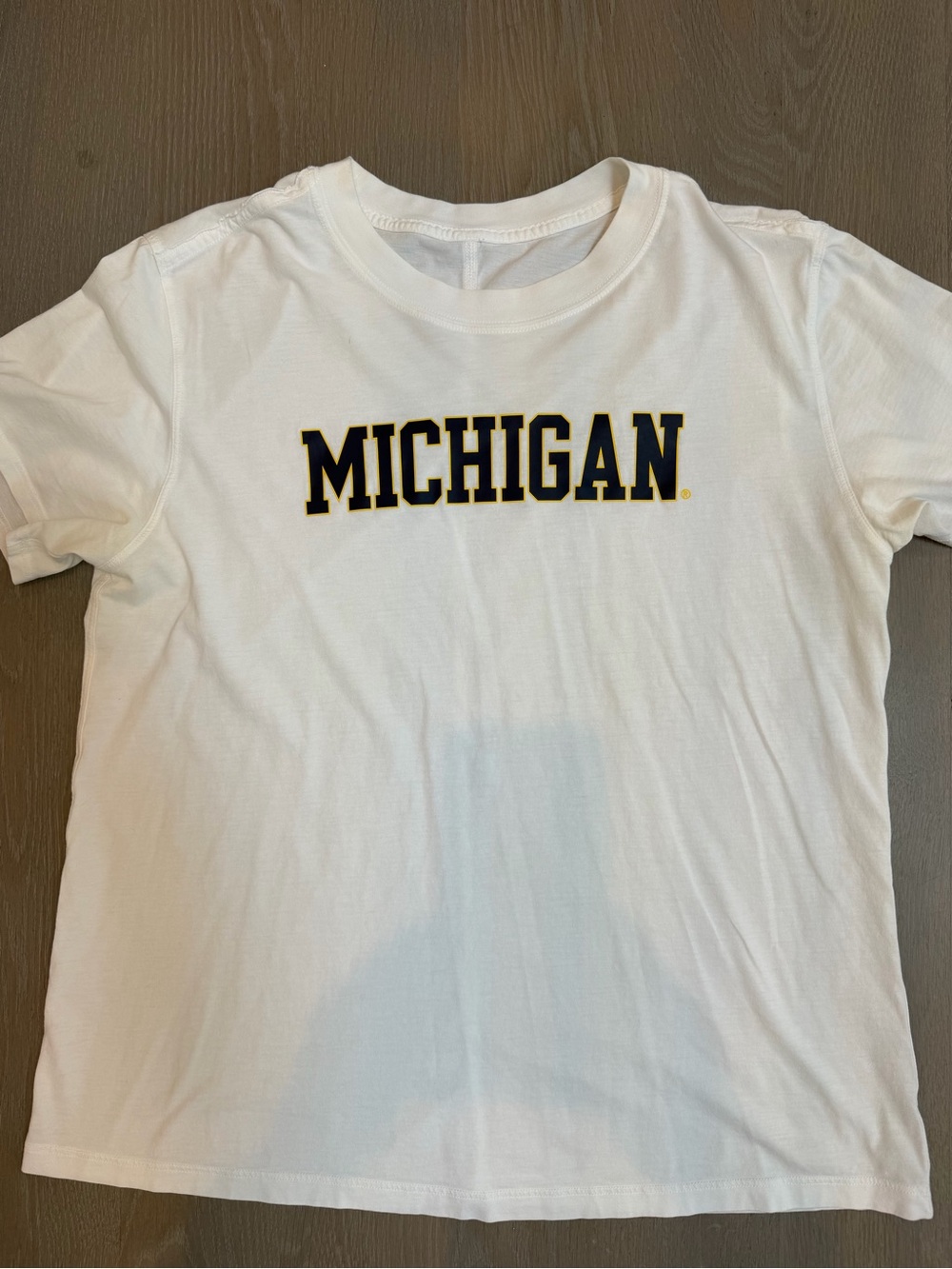Michigan x Lululemon All Yours Tee, GUC, Sz 6/8